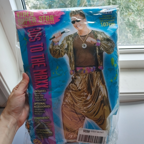  Men's 80's Video Superstar Costume - Picture 12 of 15